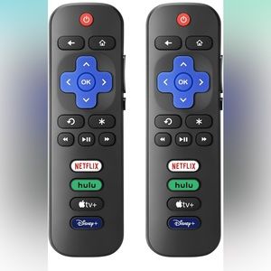 【Pack of 2】New Universal TV Remote for All Roku TV